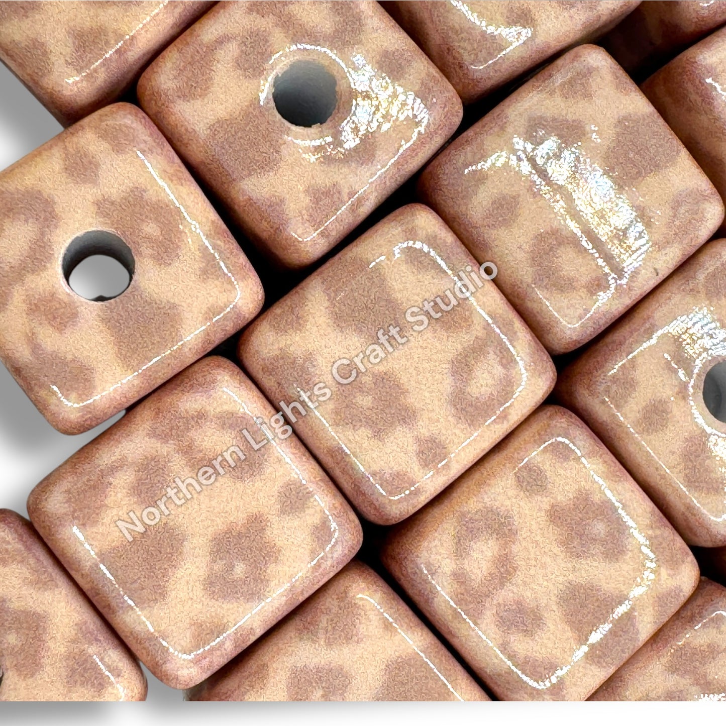 Printed Leopard Cube - 10pc.