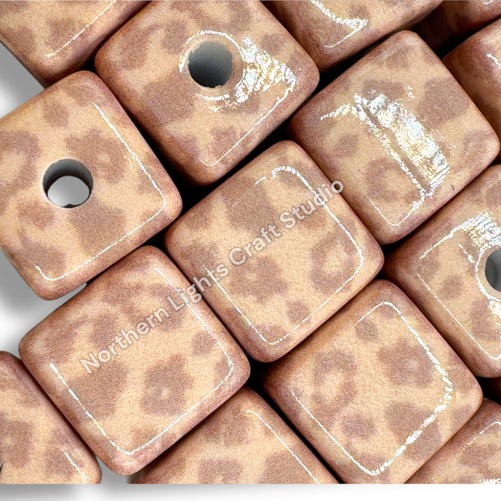 Printed Leopard Cube - 10pc.