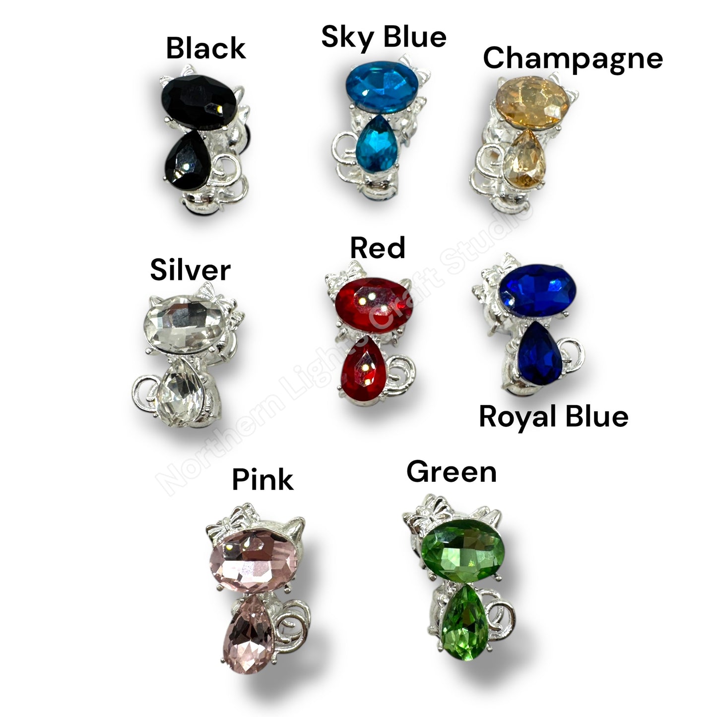 Metal Alloy Crystal Cat