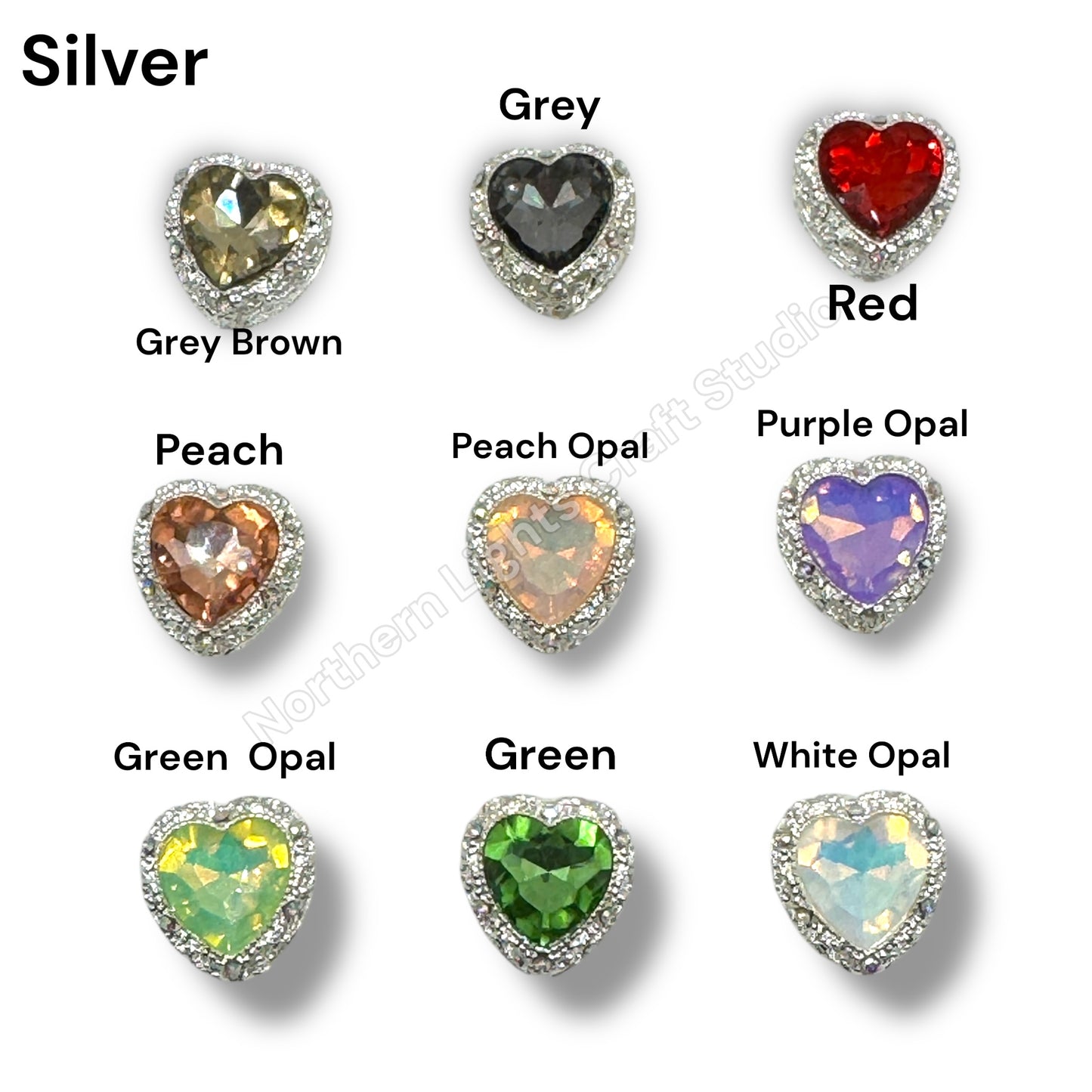 Metal Alloy Heart Bead