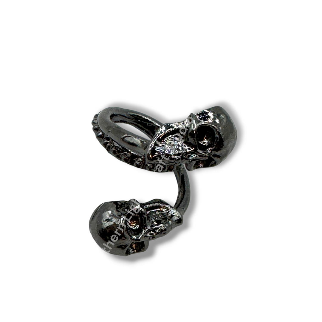 Skull Bead Wrap Spacer -5pc. READ DESCRIPTION!