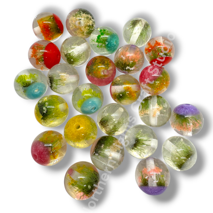 Miniature Fairy Garden Luxury Resin 16mm Beads - 20pc. Mix