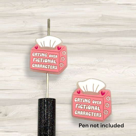 Crying Over Fictional Characters Silicone Focal Bead