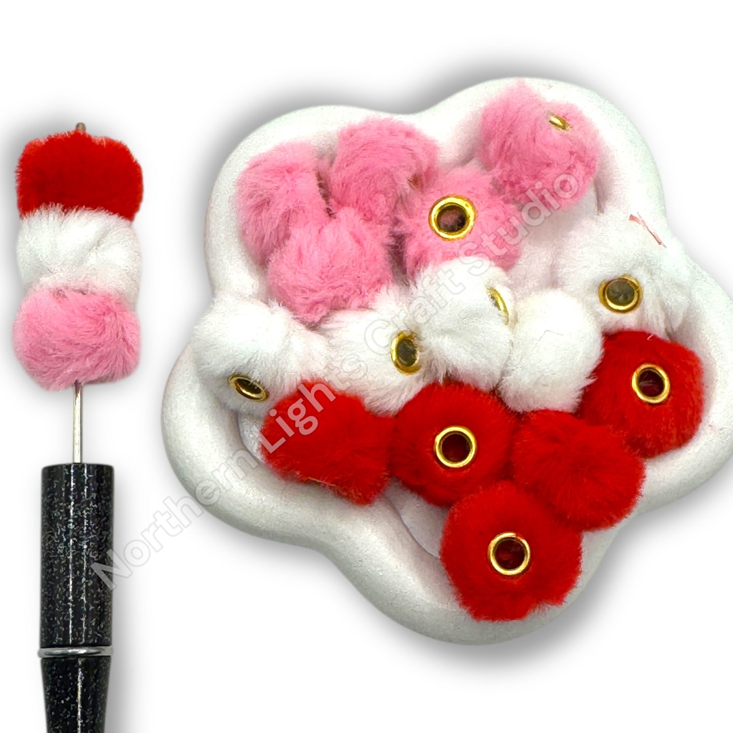 Valentine's Day Color Fuzzy Spacer Mix - 30 pc.