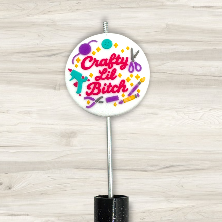 Crafty Lil B*tch Silicone Focal Bead