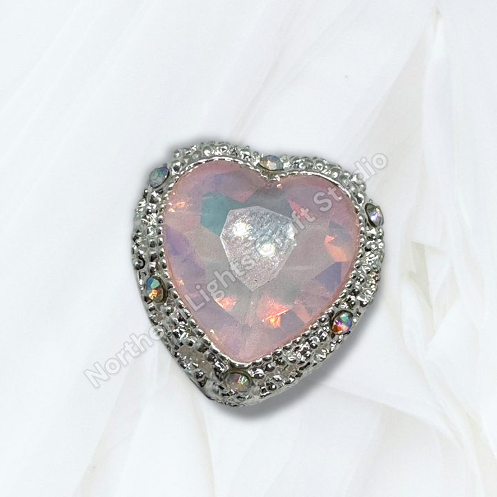 Metal Alloy Heart Bead