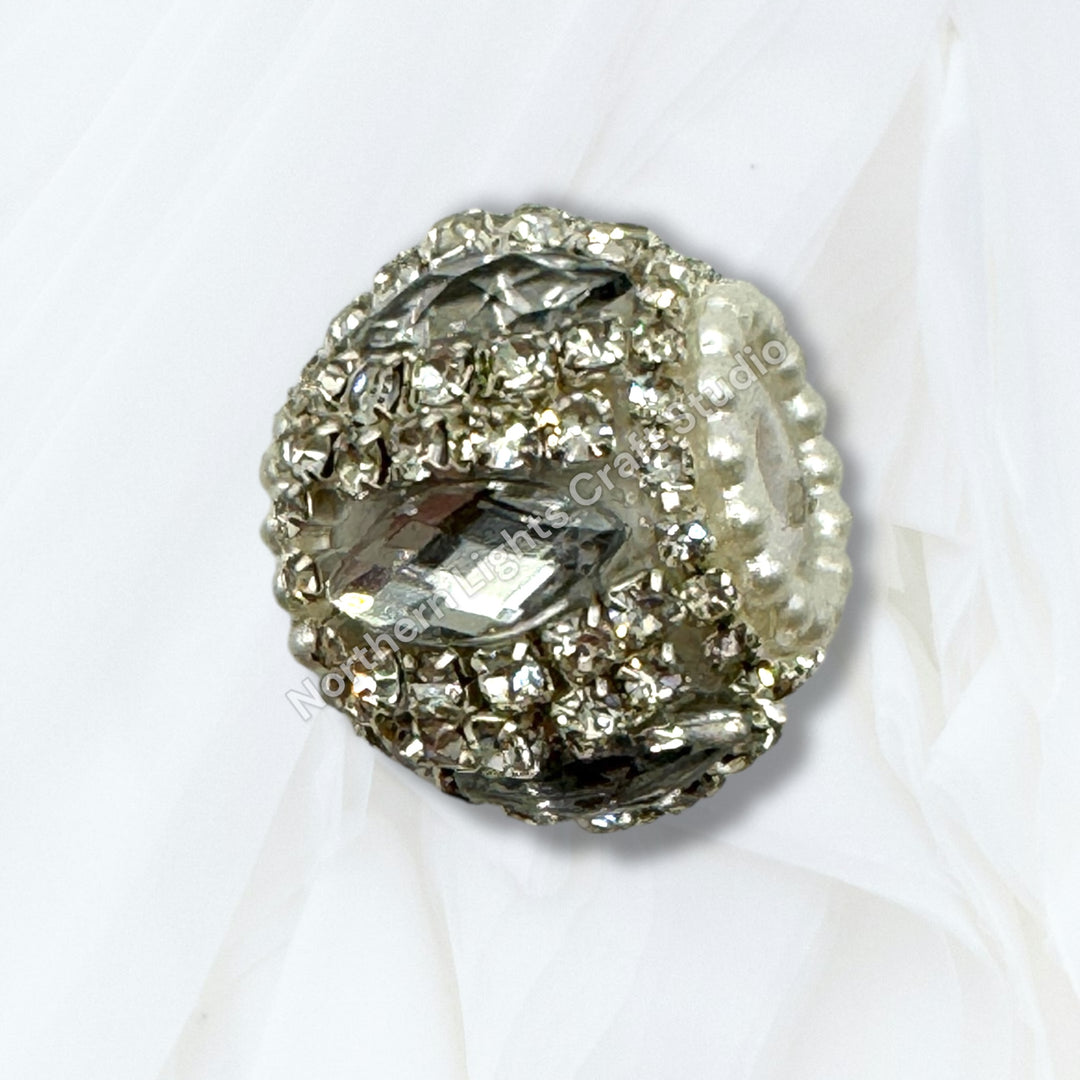 Fancy Rhinestone Pumpkin Beads - 9 piece Mix