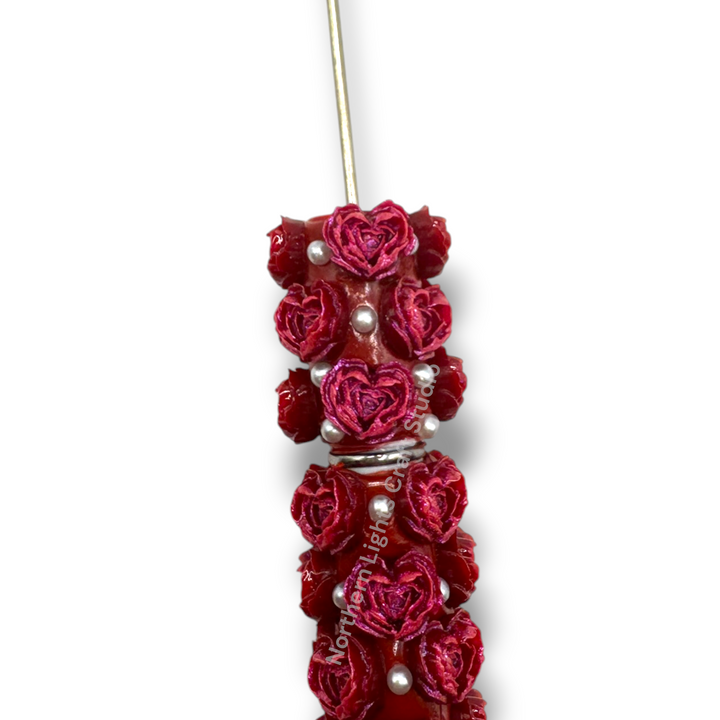 Soft Heart Shape Flower Beadable Pen