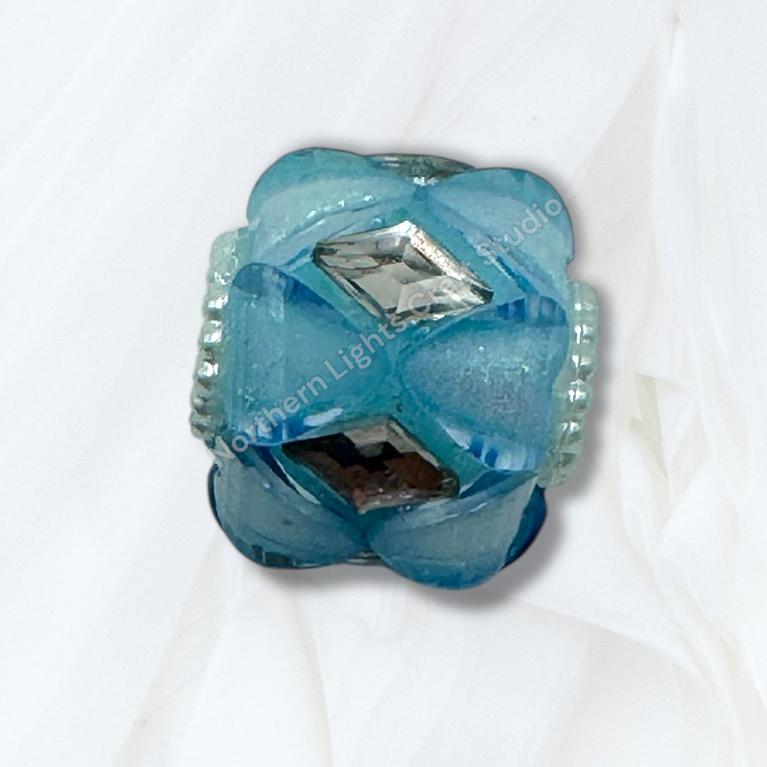 Fancy Silver Diamond Accent Heart Bead Mix - 10pc. Mix