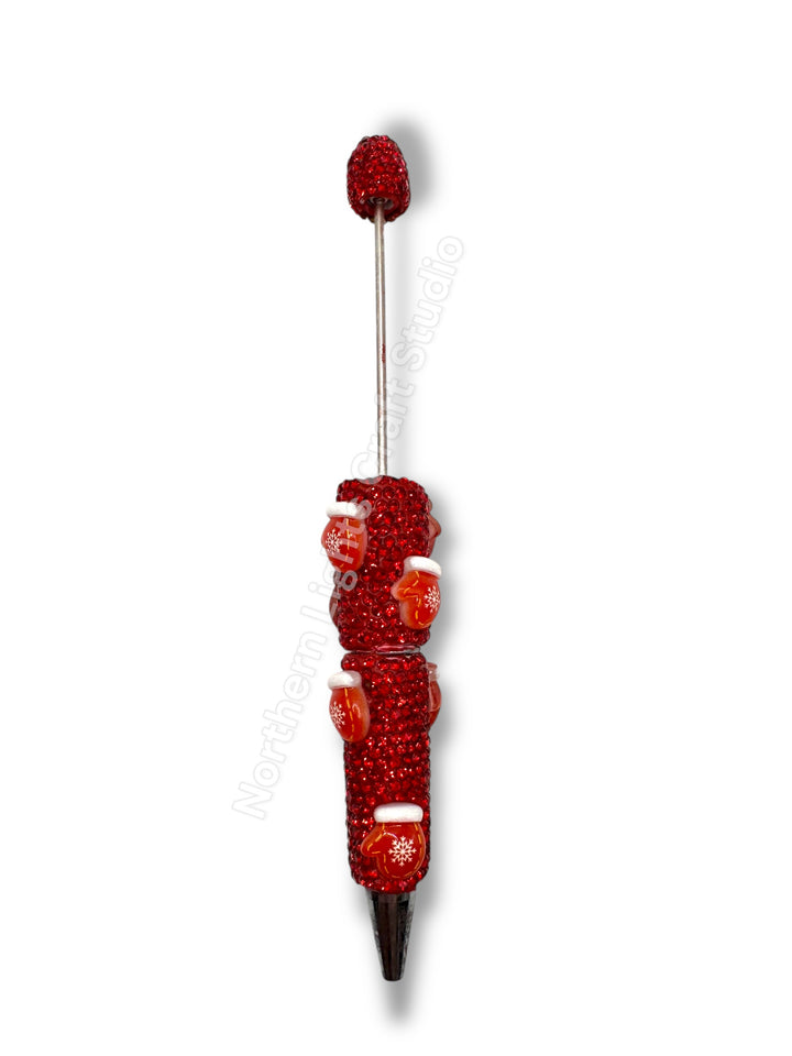 Beadable Christmas Rhinestone Pens