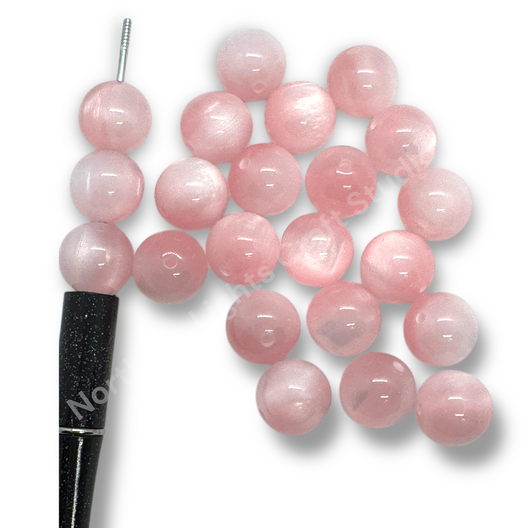 Cat Eye 16mm Acrylic Bead - 9 Colors Available - 20pc.