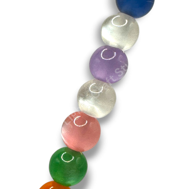Cat Eye 8mm Resin Bead Mix -50pc. Mix