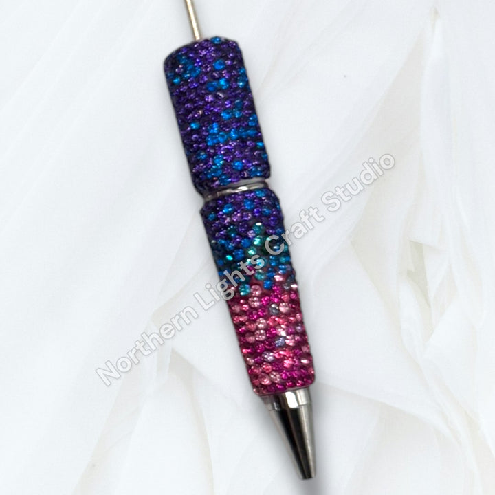 Aurora Borealis Rhinestone Beadable Pen Blank Collection