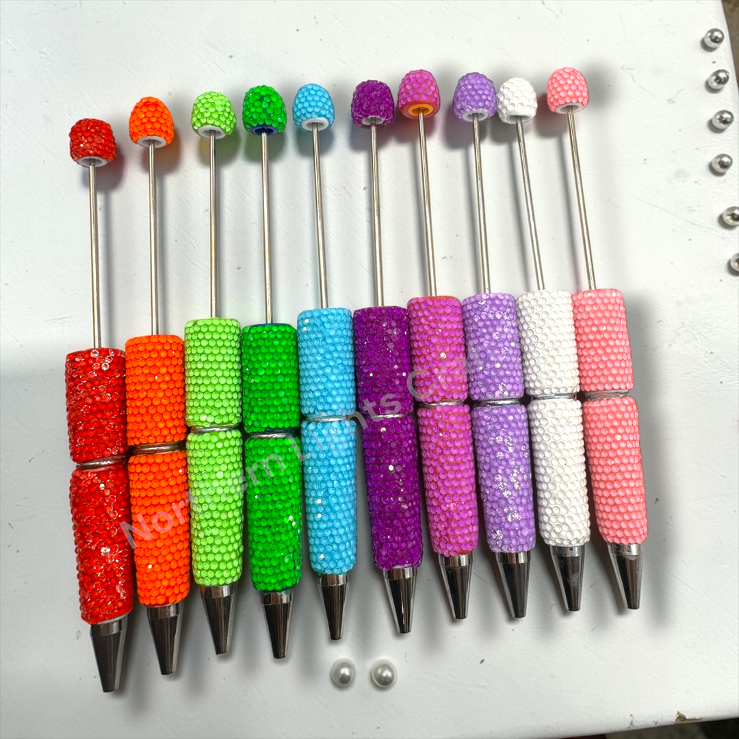 Neon Jelly Crystal Beadable Pen -1pc.