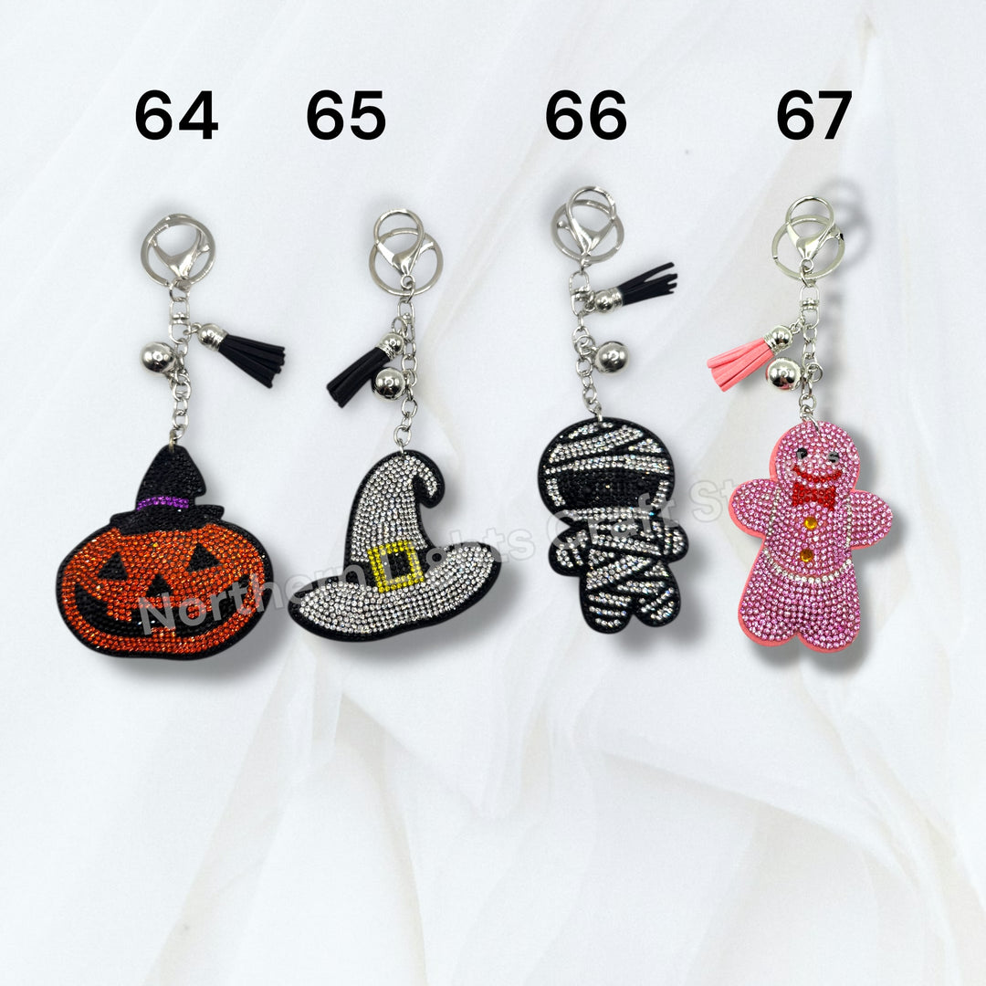 Rhinestone Purse Charm Keychains for DIY