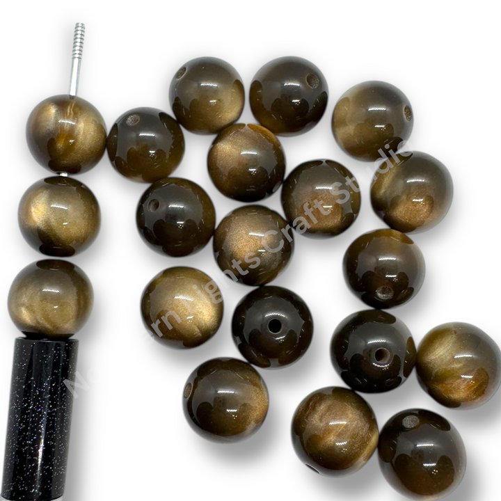 Cat Eye 16mm Acrylic Bead - 9 Colors Available - 20pc.