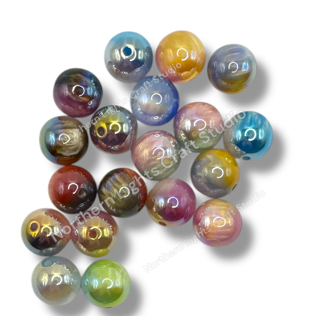 16mm Milky Way Acrylic Beads -20pc.