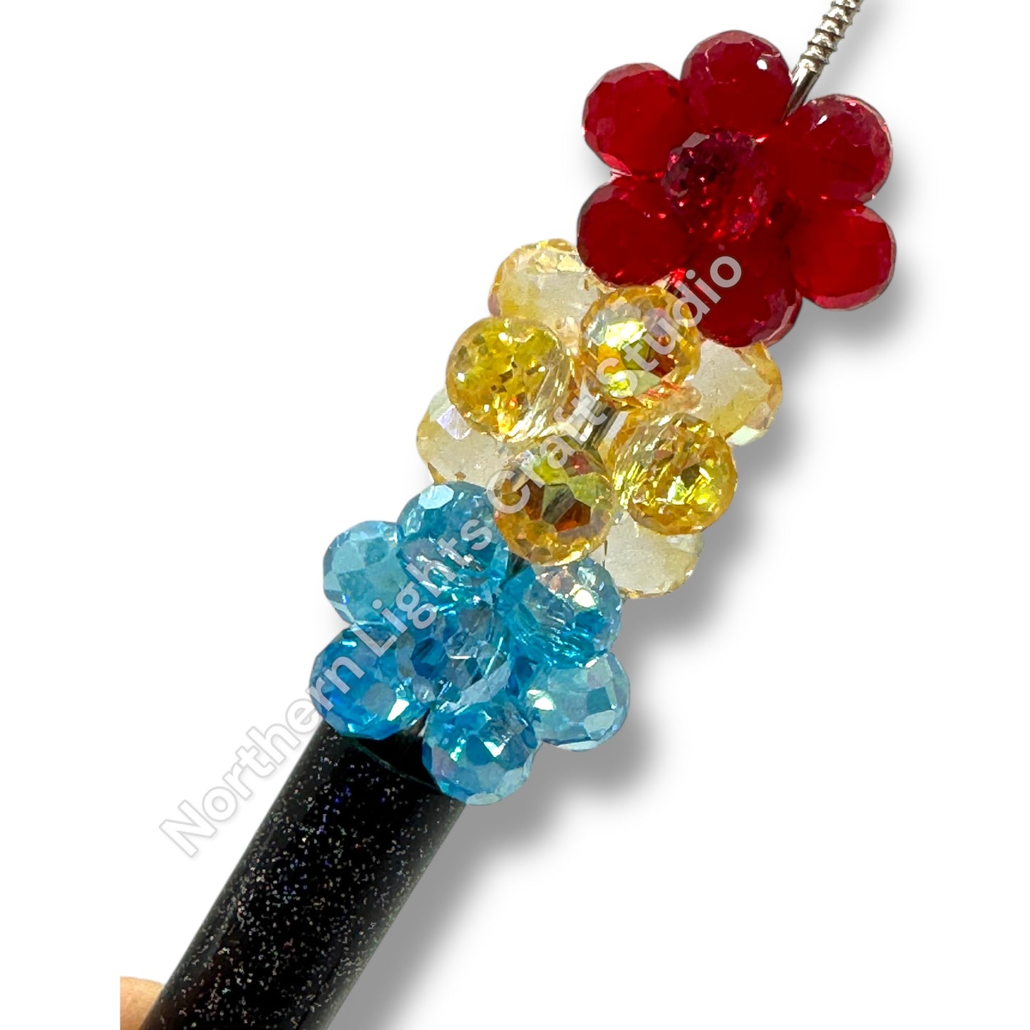 Crystal Knotted Water Drop Bead Mix 20mm - 10pc.