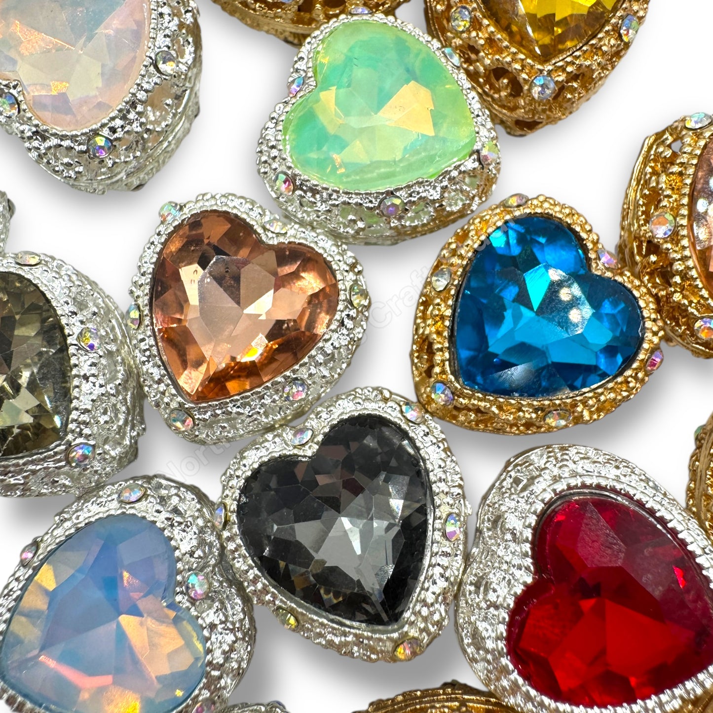 Metal Alloy Heart Bead