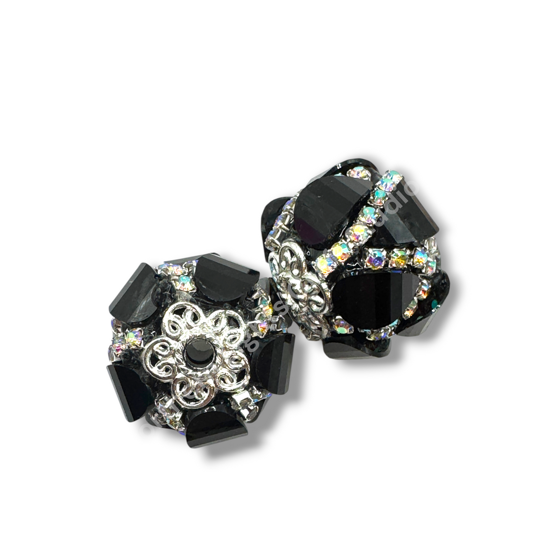 Teardrop and Rhinestone Fancy Acrylic 20mm Hallowen Mix - 4pc.