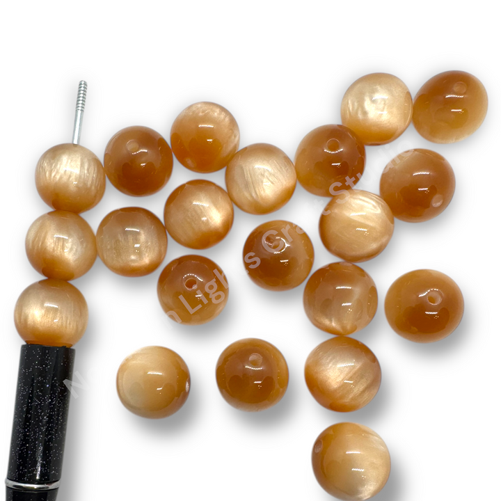 Cat Eye 16mm Acrylic Bead - 9 Colors Available - 20pc.