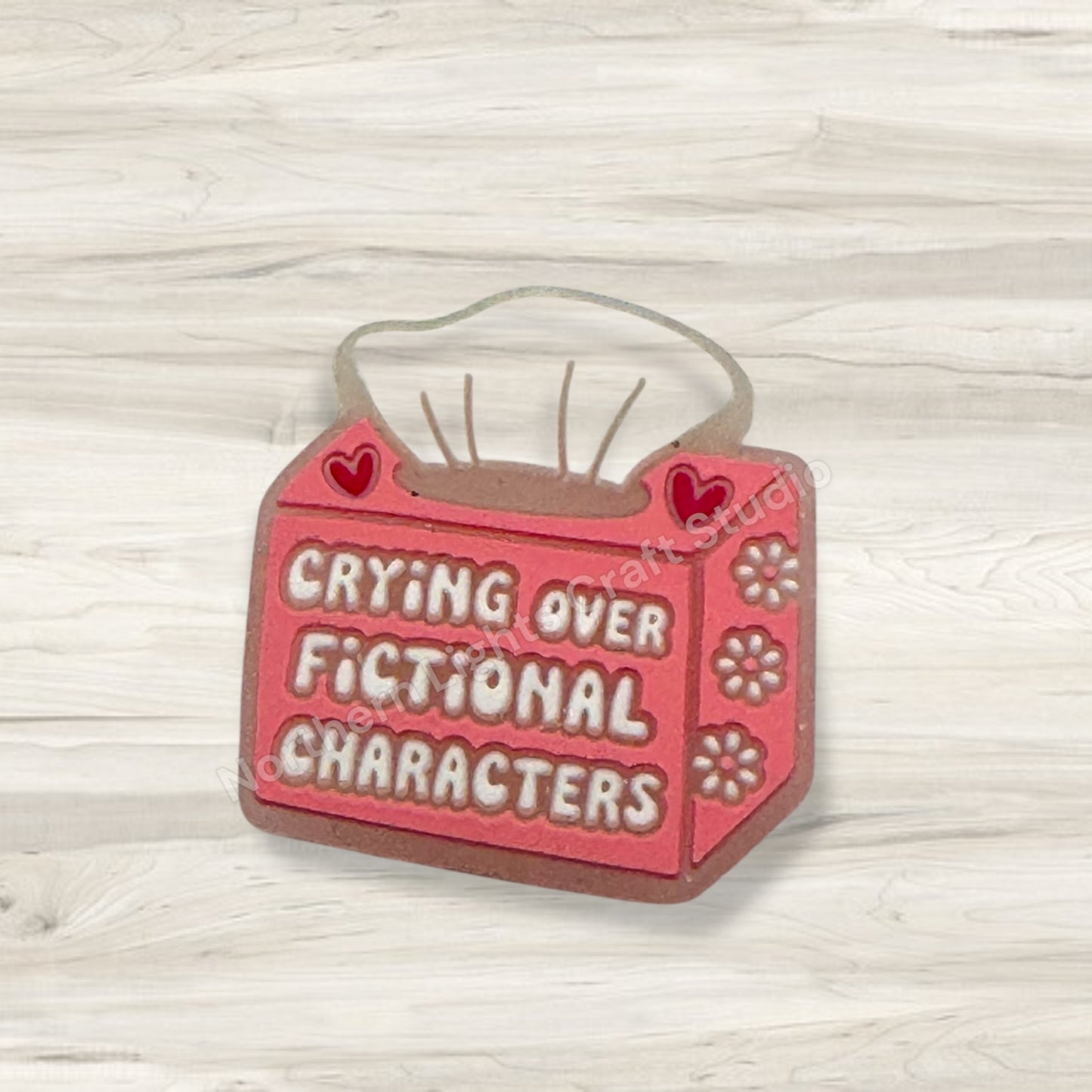 Crying Over Fictional Characters Silicone Focal Bead