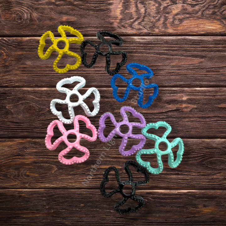 Heart Trio Metal Alloy 16mm Bead Cap  - 20pc.