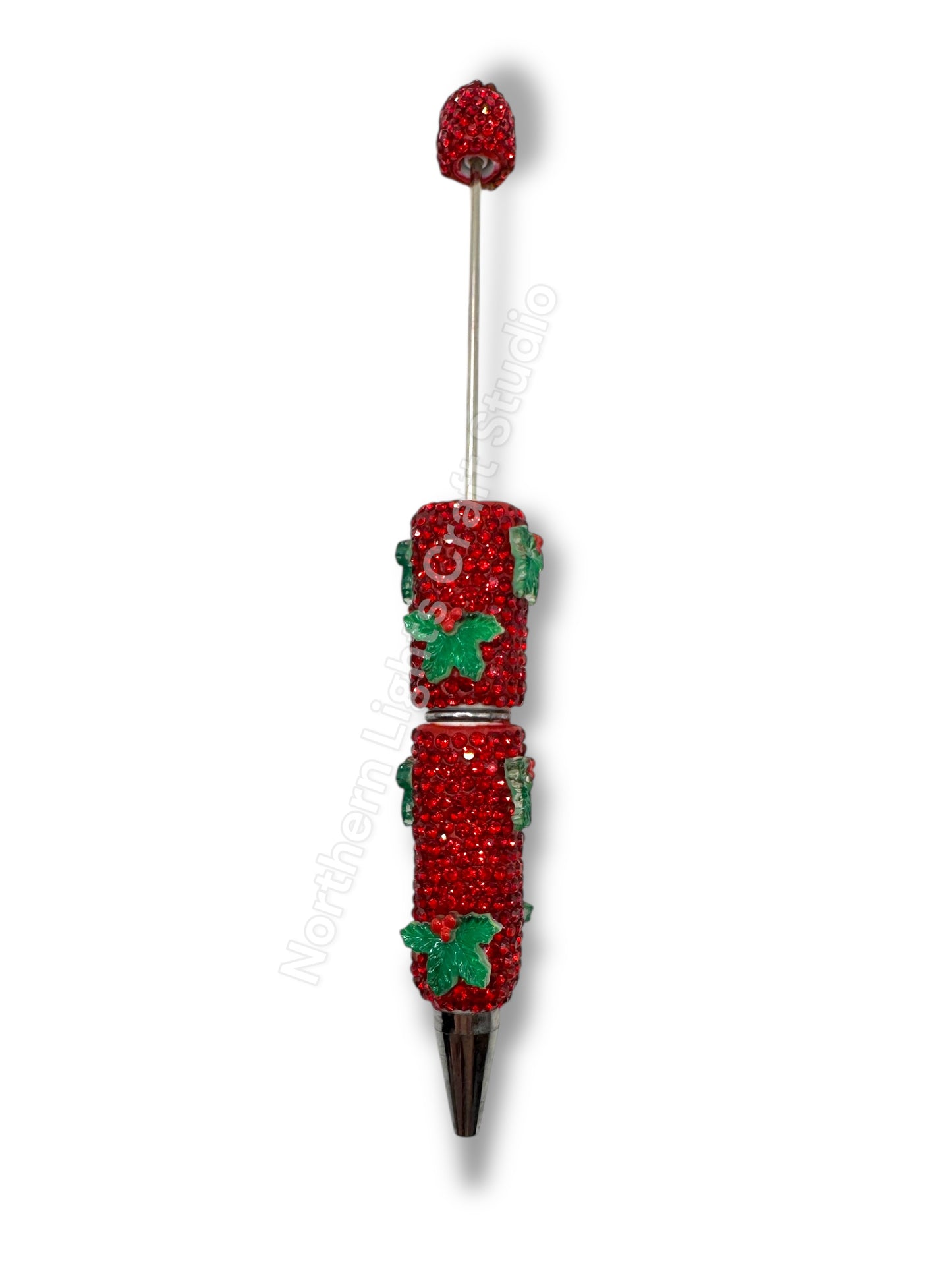 Beadable Christmas Rhinestone Pens