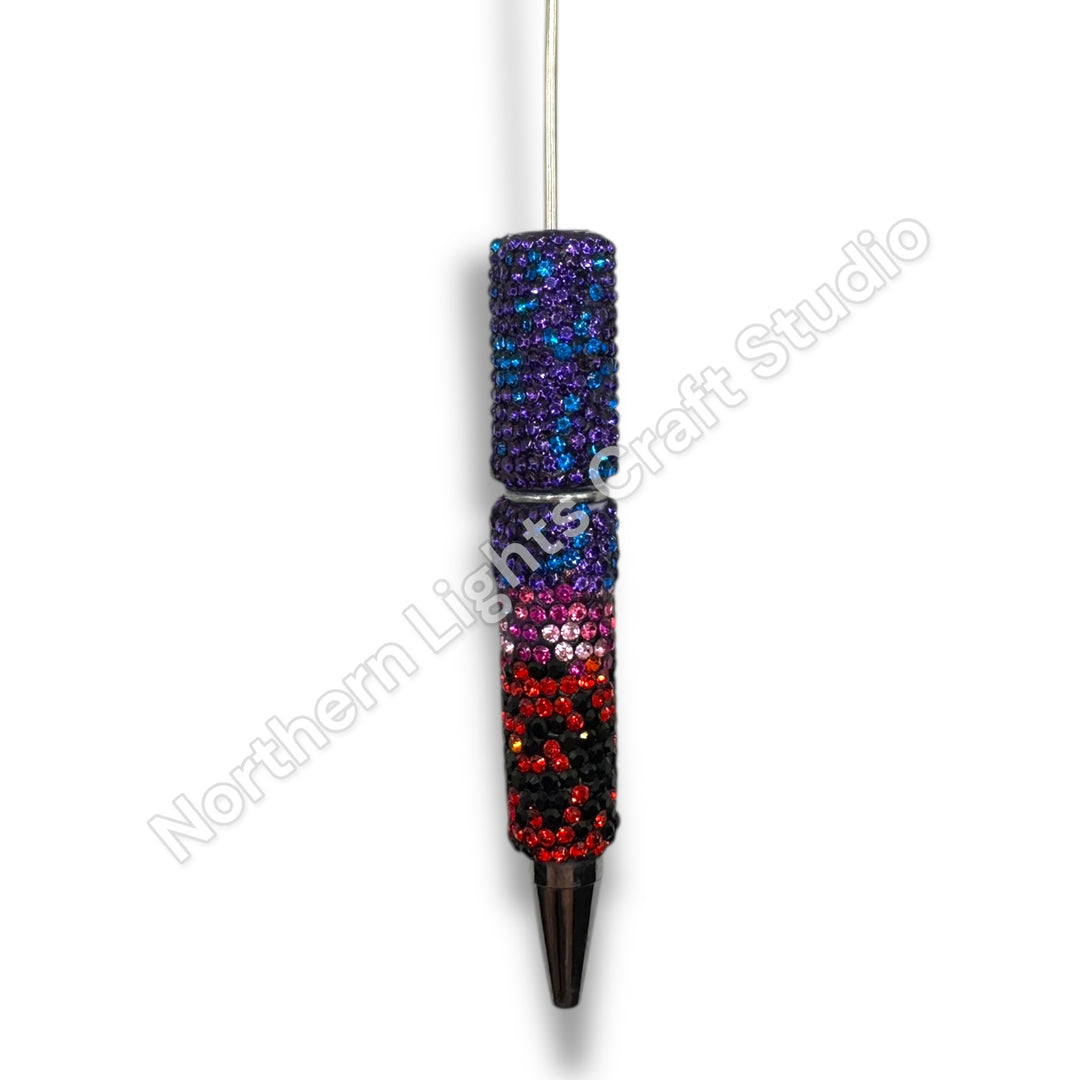Aurora Borealis Rhinestone Beadable Pen Blank Collection