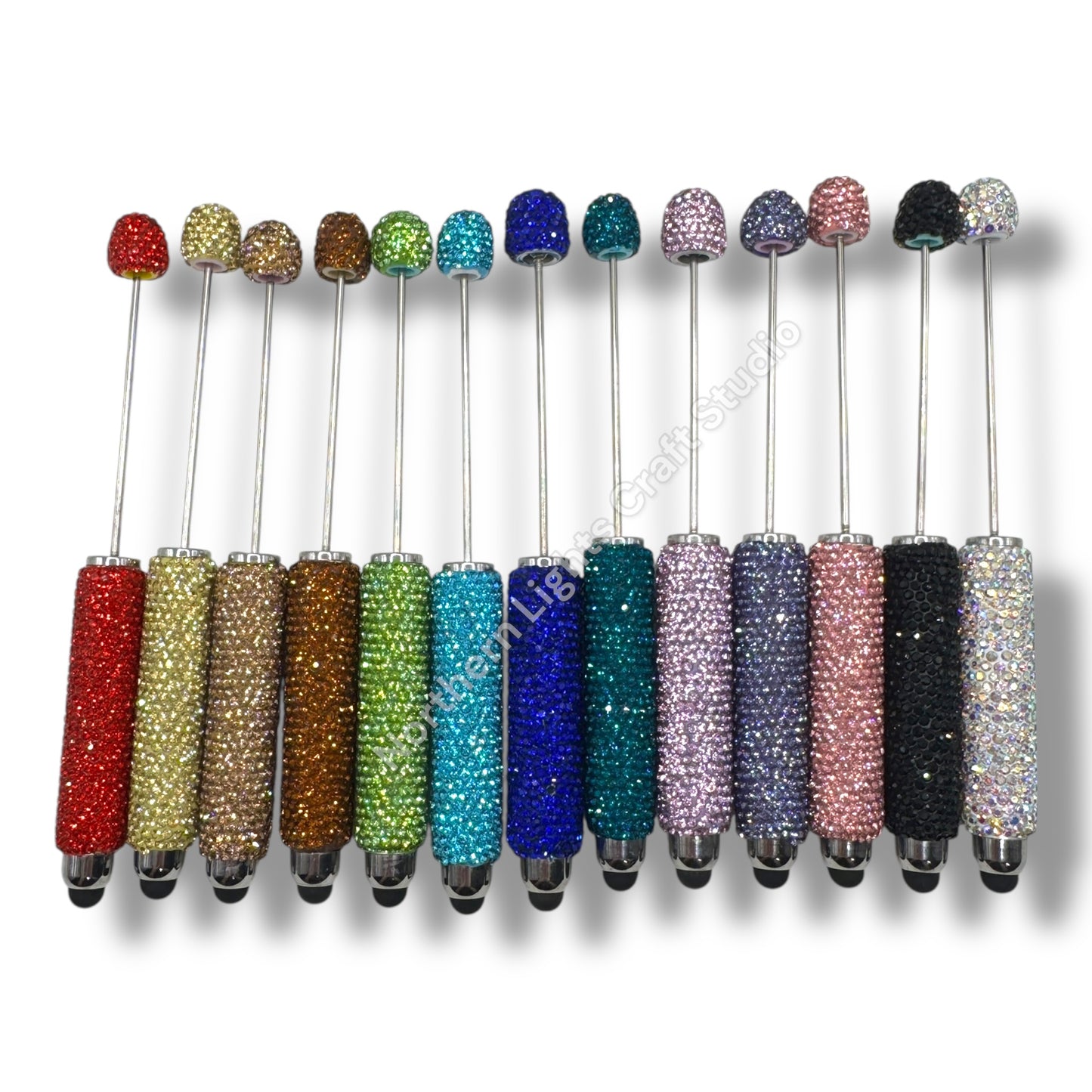 Beadable Rhinestone Stylus Pen - Solid or AB Mix-1pc.