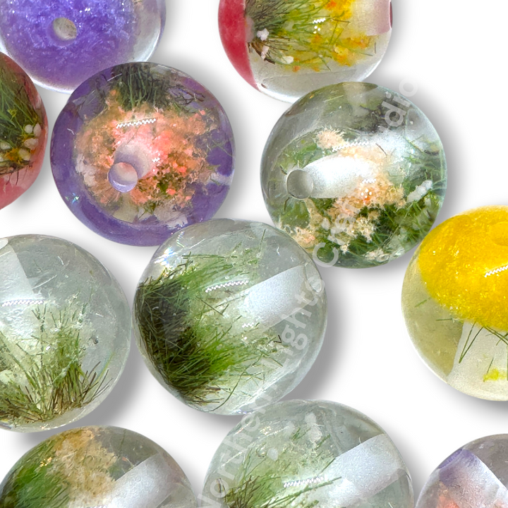 Miniature Fairy Garden Luxury Resin 16mm Beads - 20pc. Mix