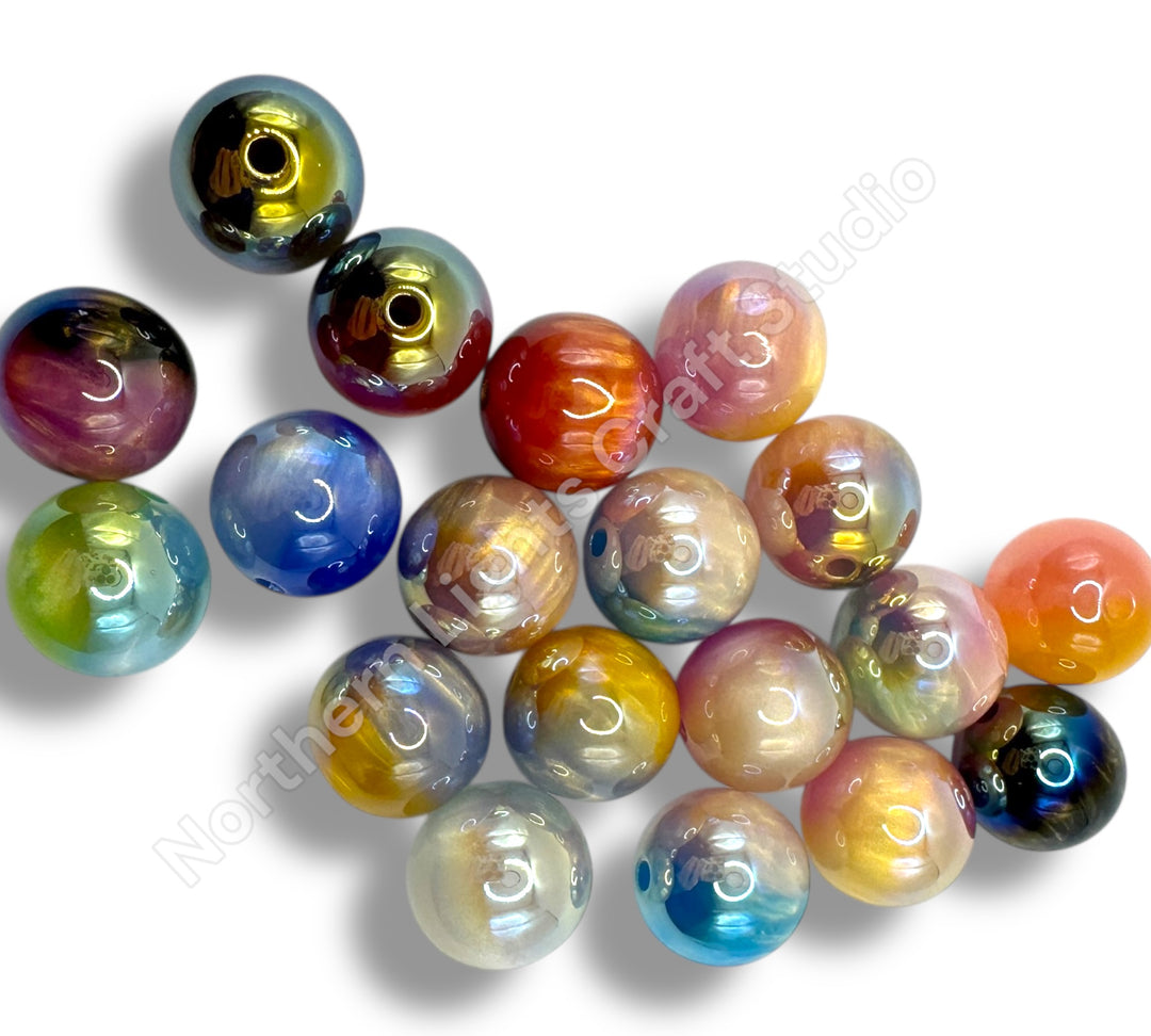16mm Milky Way Acrylic Beads -20pc.