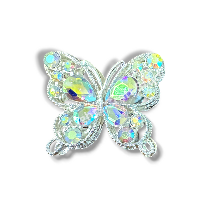 Silver Metal Alloy Butterfly Beads - 30mm