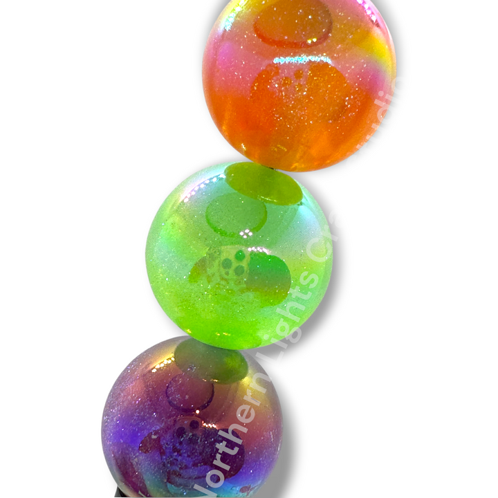 Glitter Starfall Galaxy 20mm Beads -10pc.