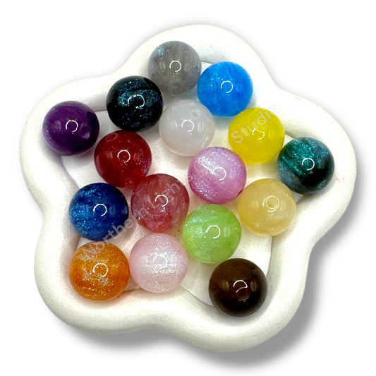 Glitter Galaxy Bead 16mm - 20pc.