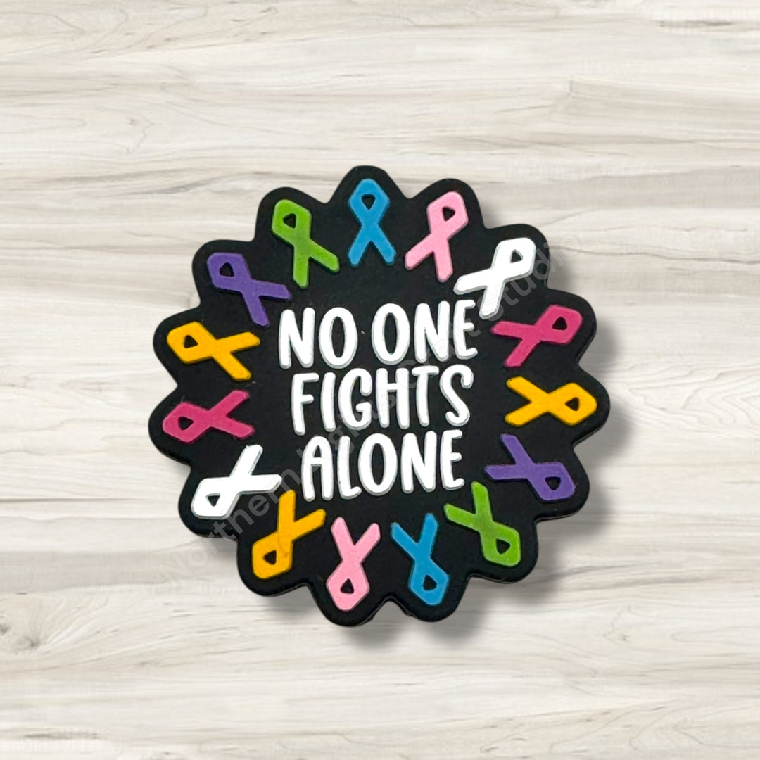 No One Fights Alone Cancer Awareness Bead