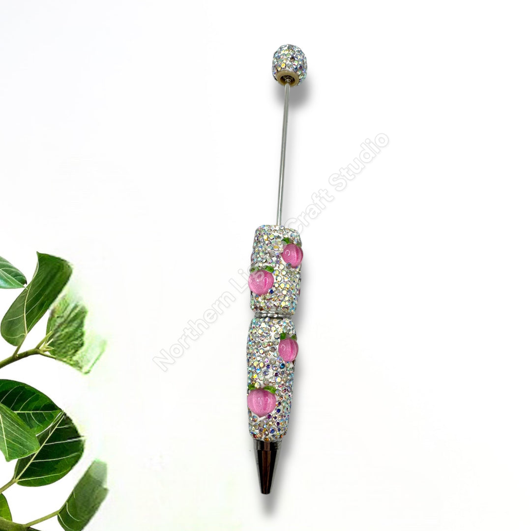 Beadable Fruit Rhinestone Pens