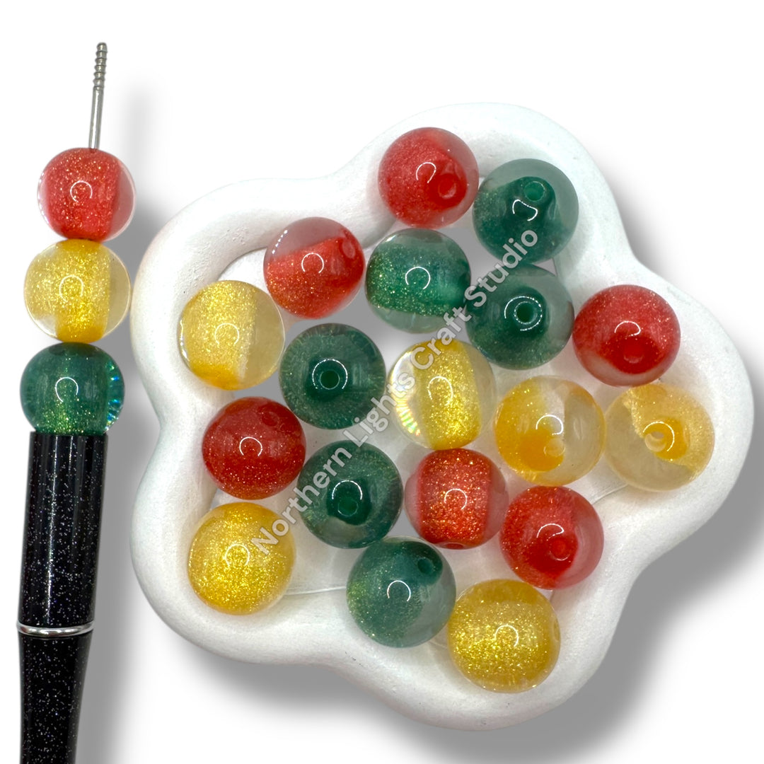 Christmas Glittery Core Luminous 20 pc. Mix- 16mm