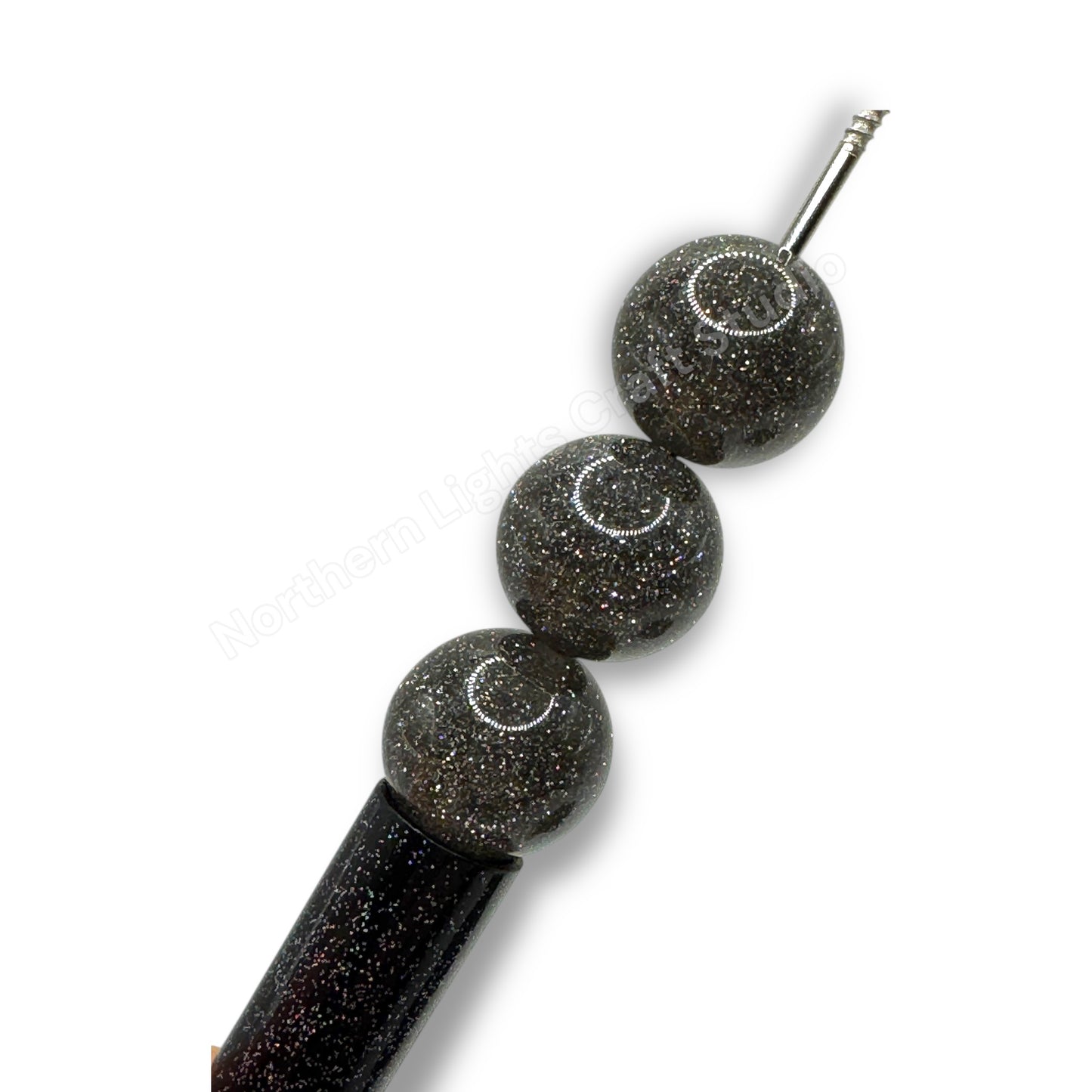 Glitter Dust 16mm Beads - 20 Pcs.