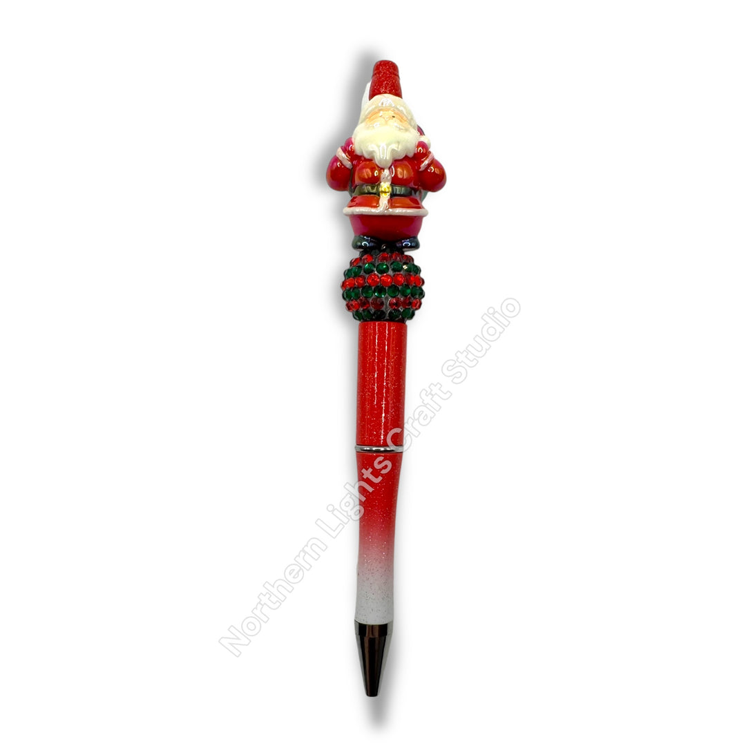 3D Acrylic Focal Beaded Christmas Pen