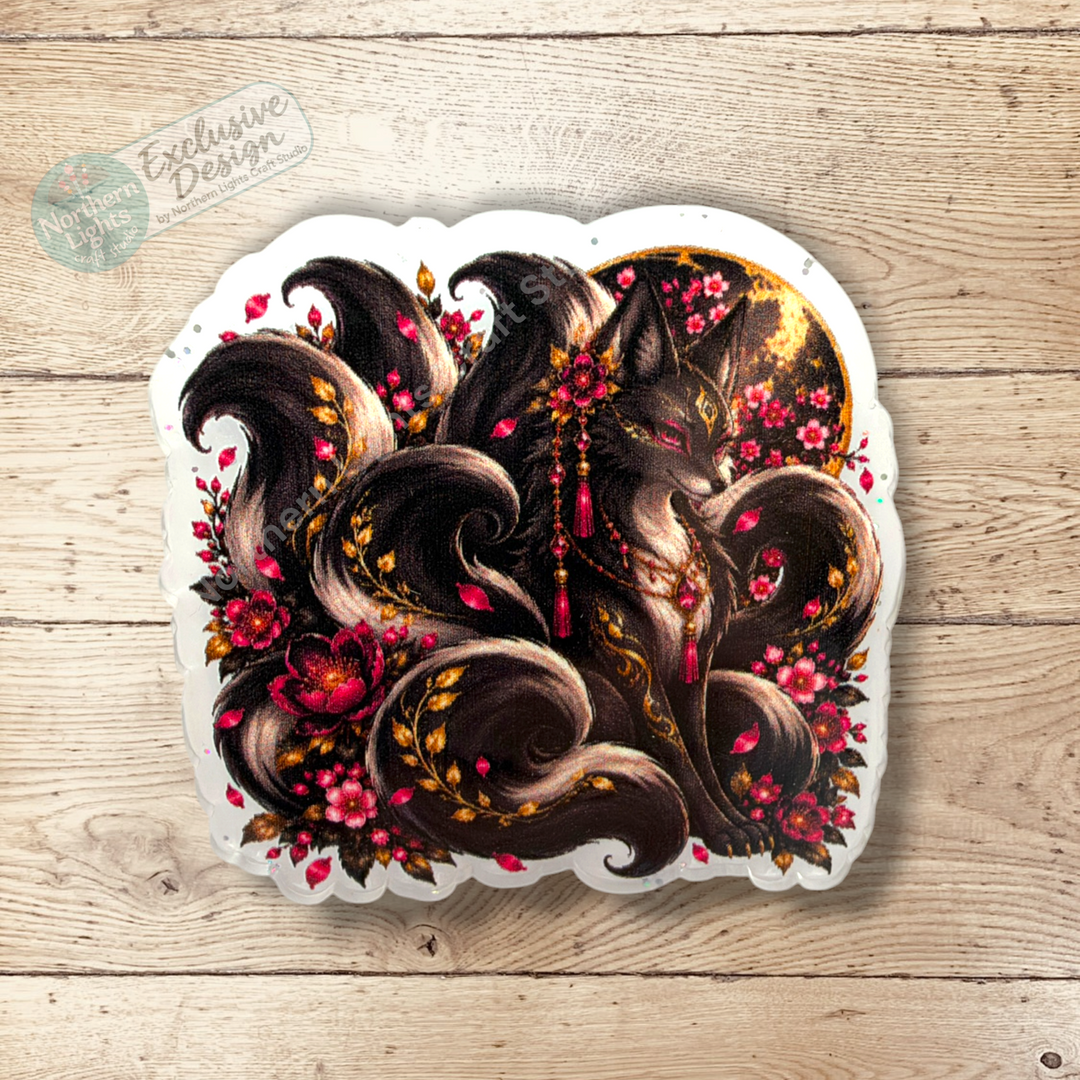 Black and White Flat Back Acrylic 2pc. - Design Exclusive!