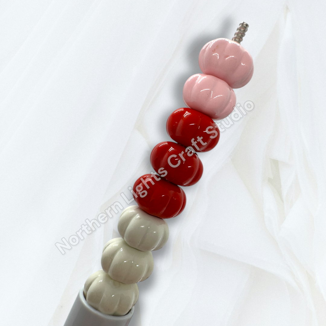 Pumpkin Spacer 10mm Acrylic Beads - 20 pcs.
