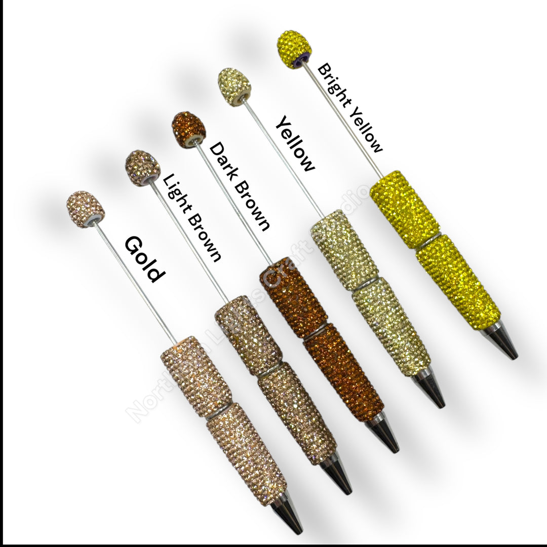 Beadable Rhinestone Pens Solid Colors