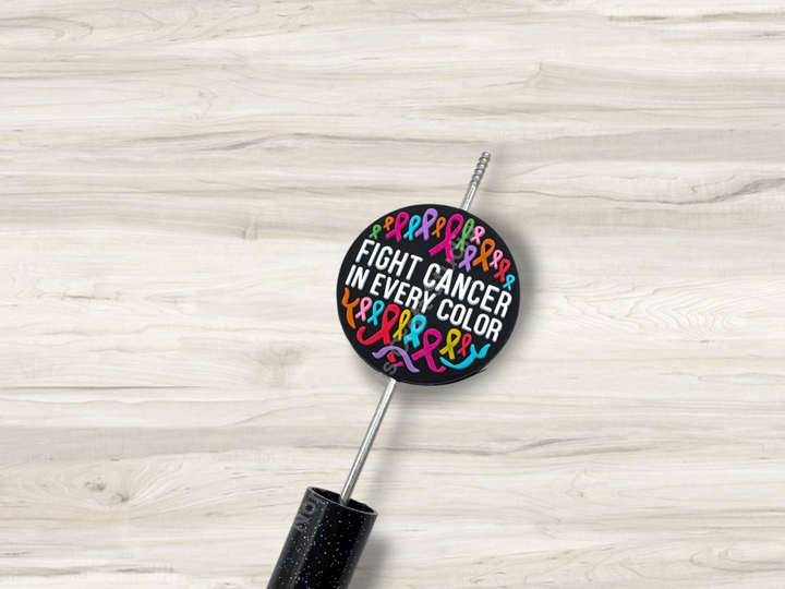 Fight Cancer in Every Color Silicone Focal Bead