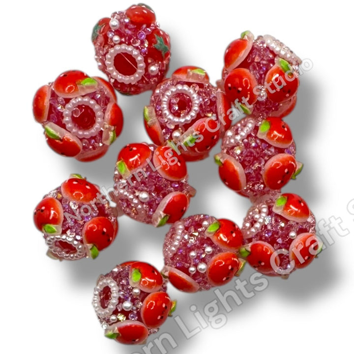 Sugar Apple Charm Beads 4pcs.