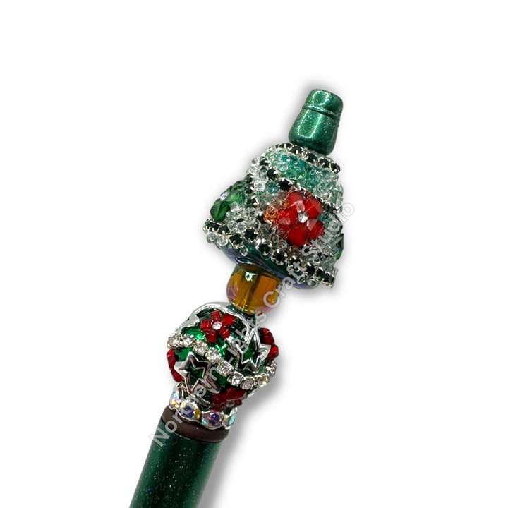 3D Sugar Tree Acrylic Focal Beaded Christmas Pen