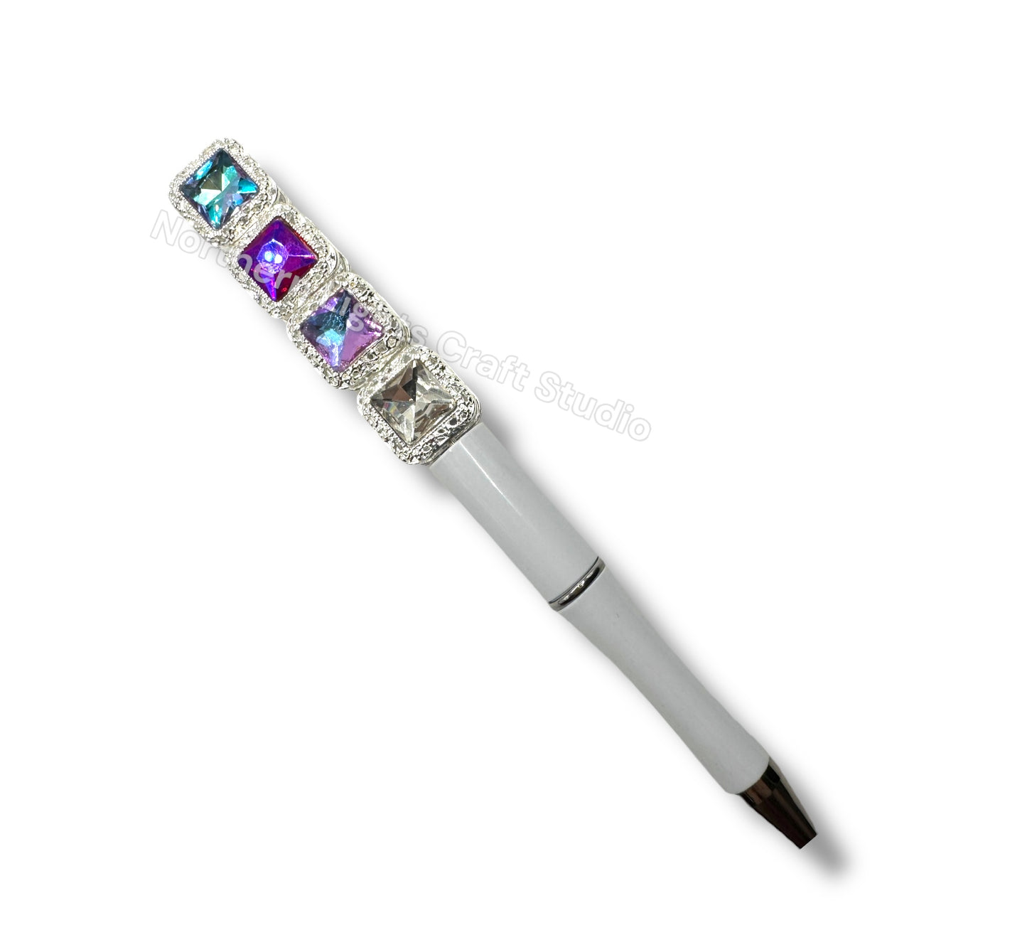 16mm Metal Square Crystal Beads