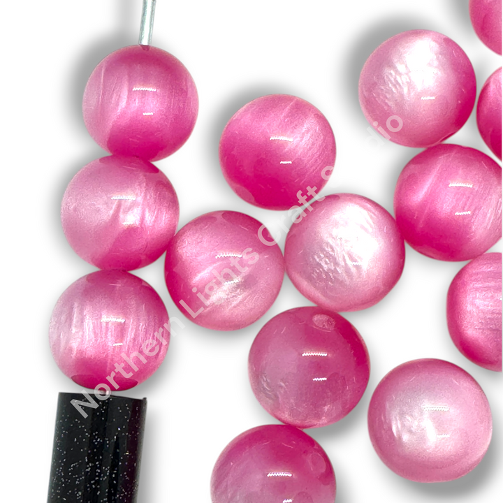 Cat Eye 16mm Acrylic Bead - 9 Colors Available - 20pc.