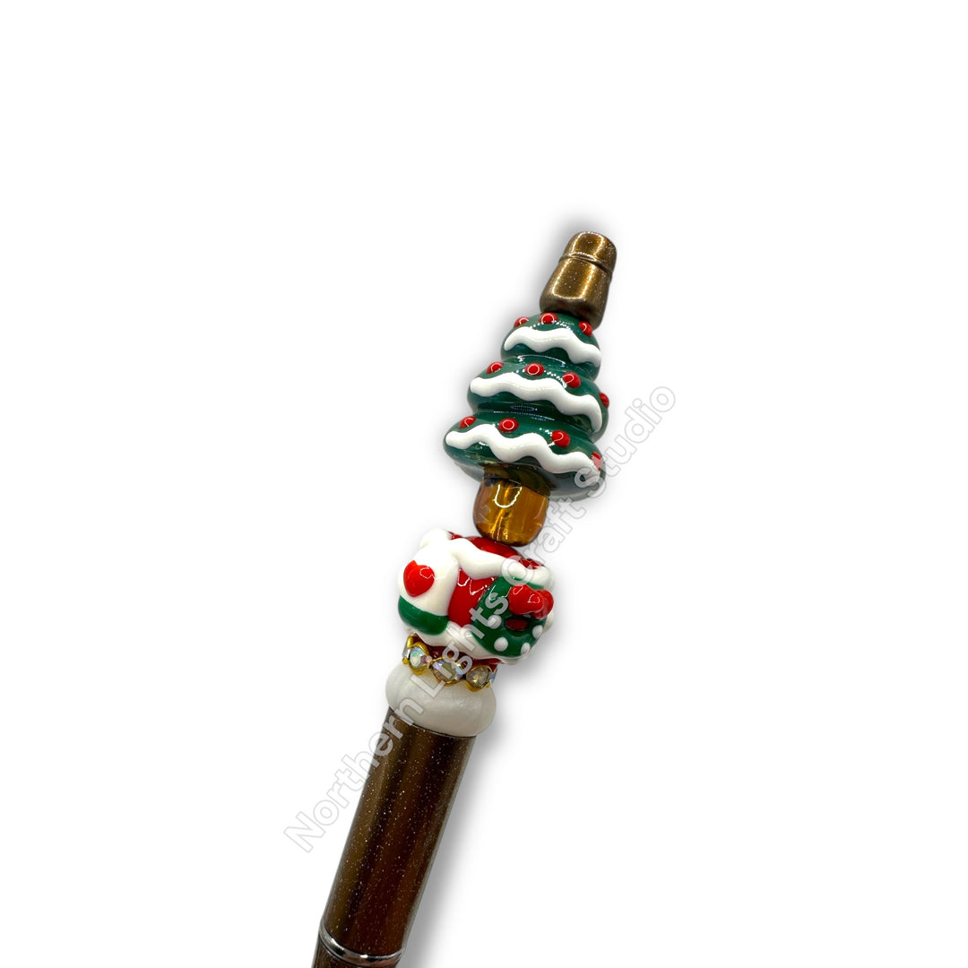 3D Acrylic Focal Beaded Christmas Pen