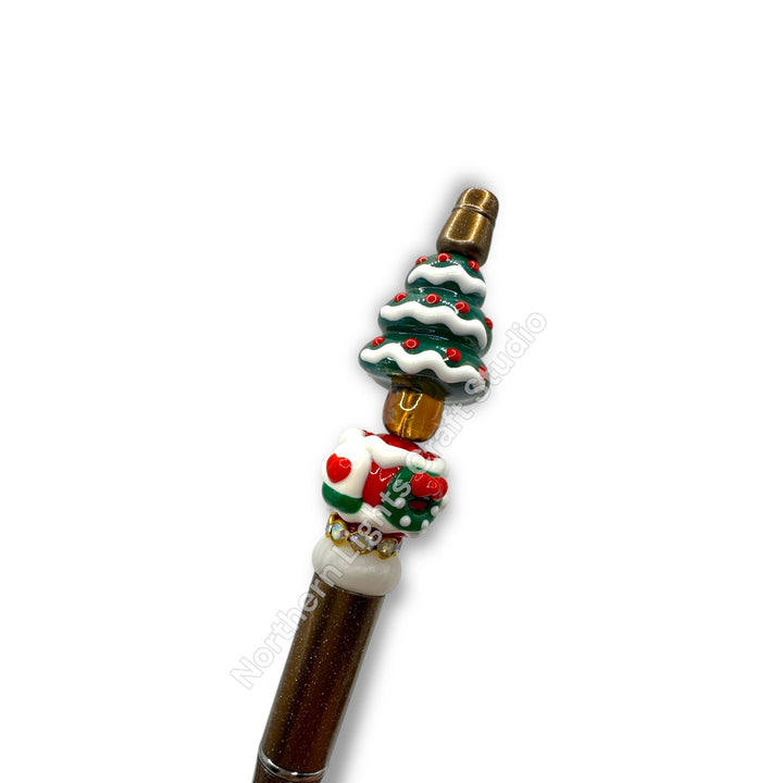 3D Acrylic Focal Beaded Christmas Pen